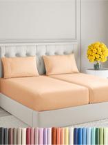 Conjunto de lençóis CGK Unlimited Split King Size Extra Soft Peach Conjunto de lençóis CGK Unlimited Split King Size Extra Soft Peach