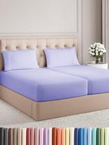 Conjunto de lençóis CGK Unlimited Split King Size Lavender, 5 peças Conjunto de lençóis CGK Unlimited Split King Size Lavender, 5 peças