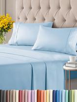 Conjunto de lençóis CGK Unlimited Twin Baby Blue 4 peças