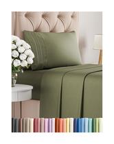 Conjunto de lençóis CGK Unlimited Twin XL tamanho Sage Green 3 peças