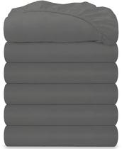 Conjunto de lençóis com elástico ROYALE LINENS Queen, pacote com 6 unidades de microfibra 1800