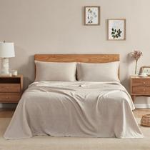 Conjunto de lençóis DAPU Pure Linen 100% linho francês King Size