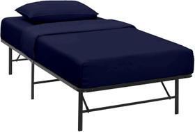 Conjunto de lençóis de algodão sobre algodão egípcio, 4 peças, 30x75, azul marinho Conjunto de lençóis de algodão sobre algodão egípcio, 4 peças, 30x75, azul marinho