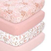 Conjunto de Lençóis de Berço The Peanutshell Super Soft para Bebês - 4 Peças