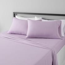 Conjunto de lençóis de cama Amazon Basics Lightweight Microfiber Full Conjunto de lençóis de cama Amazon Basics Lightweight Microfiber Full