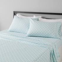 Conjunto de lençóis de cama Amazon Basics Lightweight Microfiber Full
