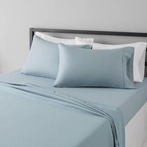 Conjunto de lençóis de cama Amazon Basics Lightweight Microfiber Queen Conjunto de lençóis de cama Amazon Basics Lightweight Microfiber Queen