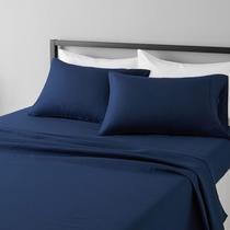 Conjunto de lençóis de cama Amazon Basics Lightweight Microfiber Queen