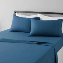 Conjunto de lençóis de cama Amazon Basics Lightweight Microfiber Queen