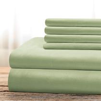 Conjunto de lençóis de cama BYSURE Hotel Luxury de 6 peças King Sage Green