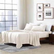 Conjunto de lençóis de cama Cathay Home Essentials Queen Coconut Milk