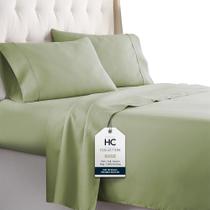 Conjunto de lençóis de cama HC COLLECTION California King com 2 fronhas