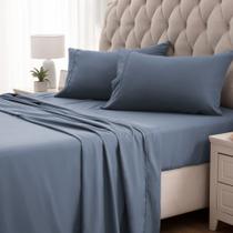 Conjunto de lençóis de cama SLEEP ZONE Nanotex Super Soft Cooling King