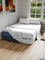 Conjunto de lençóis de colchão Air CGK Unlimited em tamanho real de 61 cm Deep Fit Conjunto de lençóis de colchão Air CGK Unlimited em tamanho real de 61 cm Deep Fit