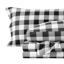 Conjunto de lençóis de flanela Bare Home Prints 100% algodão Cal King