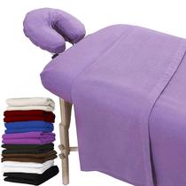 Conjunto de lençóis de mesa de massagem London Linens Extra Thick, 3 unidades