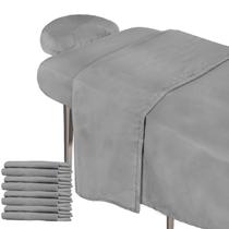 Conjunto de lençóis de mesa de massagem Oudain 4 conjuntos de microfibra de 3 peças