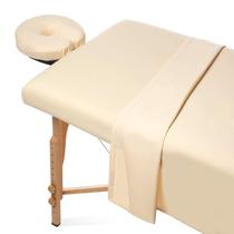 Conjunto de lençóis de mesa de massagem Saloniture Microfiber de 3 peças