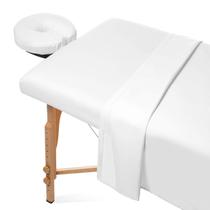 Conjunto de lençóis de mesa de massagem Saloniture Microfiber de 3 peças
