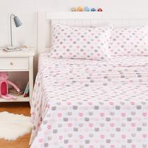 Conjunto de lençóis de microfibra Amazon Basics Full Size Pink Kitties Conjunto de lençóis de microfibra Amazon Basics Full Size Pink Kitties