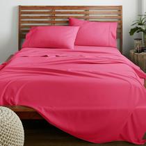 Conjunto de lençóis e fronhas American Home Full Pink