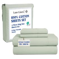 Conjunto de lençóis e fronhas LANE LINEN 100% algodão king size