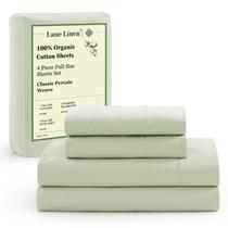 Conjunto de lençóis e fronhas LANE LINEN 100% algodão orgânico completo