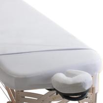 Conjunto de lençóis EarthLite Microfiber White, mesa de massagem completa Conjunto de lençóis EarthLite Microfiber White, mesa de massagem completa