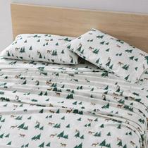 Conjunto de lençóis Eddie Bauer Warm Respirable Cotton Flannel Queen Conjunto de lençóis Eddie Bauer Warm Respirable Cotton Flannel Queen