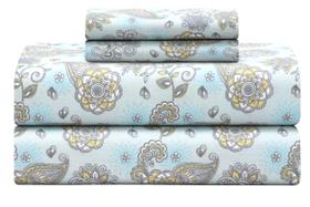Conjunto de lençóis Feather & Stitch 100% algodão 300TC Percale King Conjunto de lençóis Feather & Stitch 100% algodão 300TC Percale King