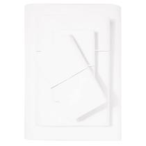 Conjunto de lençóis Feather & Stitch 500TC California King White