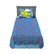 Conjunto de lençóis Franco Pokémon Anime Kids Twin Microfiber