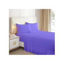 Conjunto de lençóis Generic Plain Lilac 2.5 Squares (King) 144TC