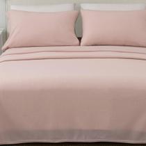 Conjunto de lençóis Great Bay Home Micro Fleece Full Pink 4 peças