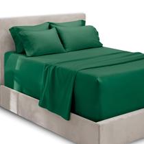 Conjunto de lençóis Hearth & Harbor Extra Deep Pocket Full Hunter Green Conjunto de lençóis Hearth & Harbor Extra Deep Pocket Full Hunter Green