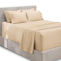 Conjunto de lençóis Hearth & Harbor Extra Deep Pocket King Size Cream Conjunto de lençóis Hearth & Harbor Extra Deep Pocket King Size Cream