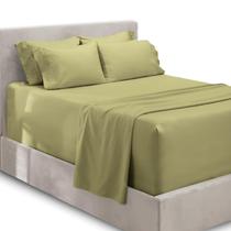 Conjunto de lençóis Hearth & Harbor Extra Deep Pocket King Size Sage