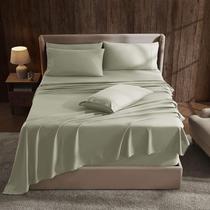 Conjunto de lençóis Hearth & Harbor Extra Deep Pocket Queen Sage Green