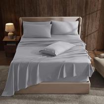 Conjunto de lençóis Hearth & Harbor Extra Deep Pocket Twin XL cinza