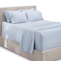 Conjunto de lençóis Hearth & Harbor Extra Deep Pocket Twin XL Ice Blue