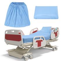Conjunto de lençóis hospitalares Preboun Fitted 90x215x40cm com fronha Conjunto de lençóis hospitalares Preboun Fitted 90x215x40cm com fronha
