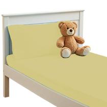 Conjunto de lençóis infantis de linho estampado liso 100% algodão marfim