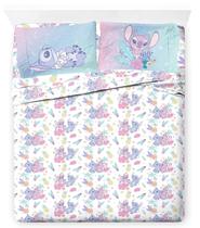 Conjunto de lençóis Jay Franco Disney Lilo and Stitch em tamanho real Conjunto de lençóis Jay Franco Disney Lilo and Stitch em tamanho real