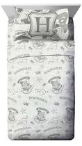 Conjunto de lençóis Jay Franco Harry Potter em tamanho real, 4 peças, cinza
