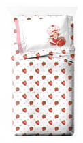 Conjunto de lençóis Jay Franco Strawberry Shortcake Twin 3 peças Conjunto de lençóis Jay Franco Strawberry Shortcake Twin 3 peças
