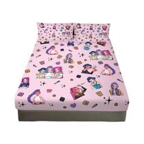 Conjunto De Lençóis K-Pop Demon Hunters 3 Peças Sem Núcleo Ajustável Para Vários Tamanhos De Quartos Conjunto De Lençóis K-Pop Demon Hunters 3 Peças Sem Núcleo Ajustável Para Vários Tamanhos De Quartos