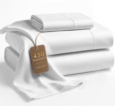 Conjunto de lençóis LANE LINEN 100% algodão 450TC Twin Naturally Cooling