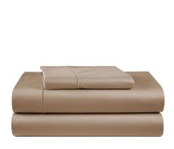 Conjunto de lençóis LANE LINEN 100% algodão egípcio 1000TC Twin Taupe