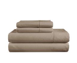 Conjunto de lençóis LANE LINEN 100% algodão egípcio Queen Taupe