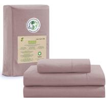 Conjunto de lençóis LANE LINEN 100% algodão orgânico Twin XL Lilac